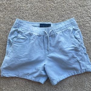 Abercrombie baby blue draw string chino shorts
